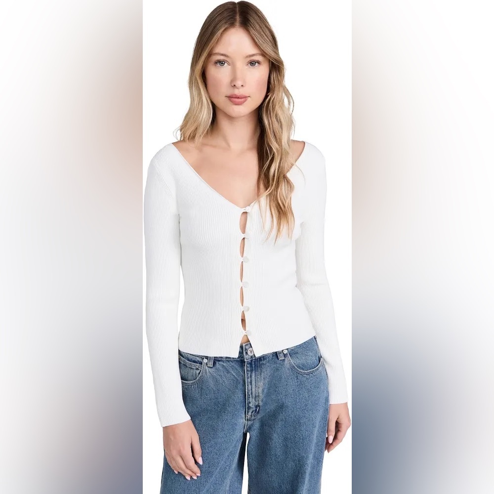 ENZA COSTA VISCOSE SWEATER V CARDIGAN